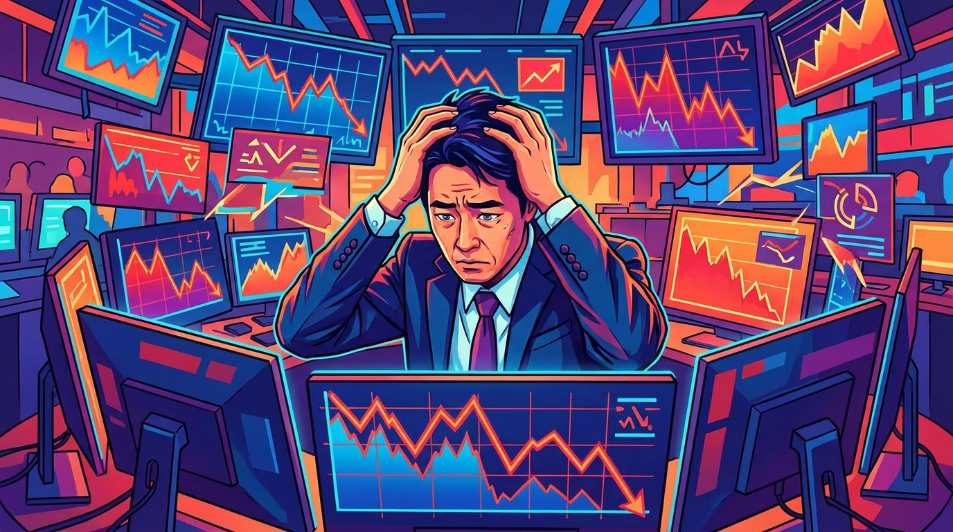 暴落でNISAをやめるか迷う時の判断|株価急落でも続けるべきか?投資継続下落時対応5項目