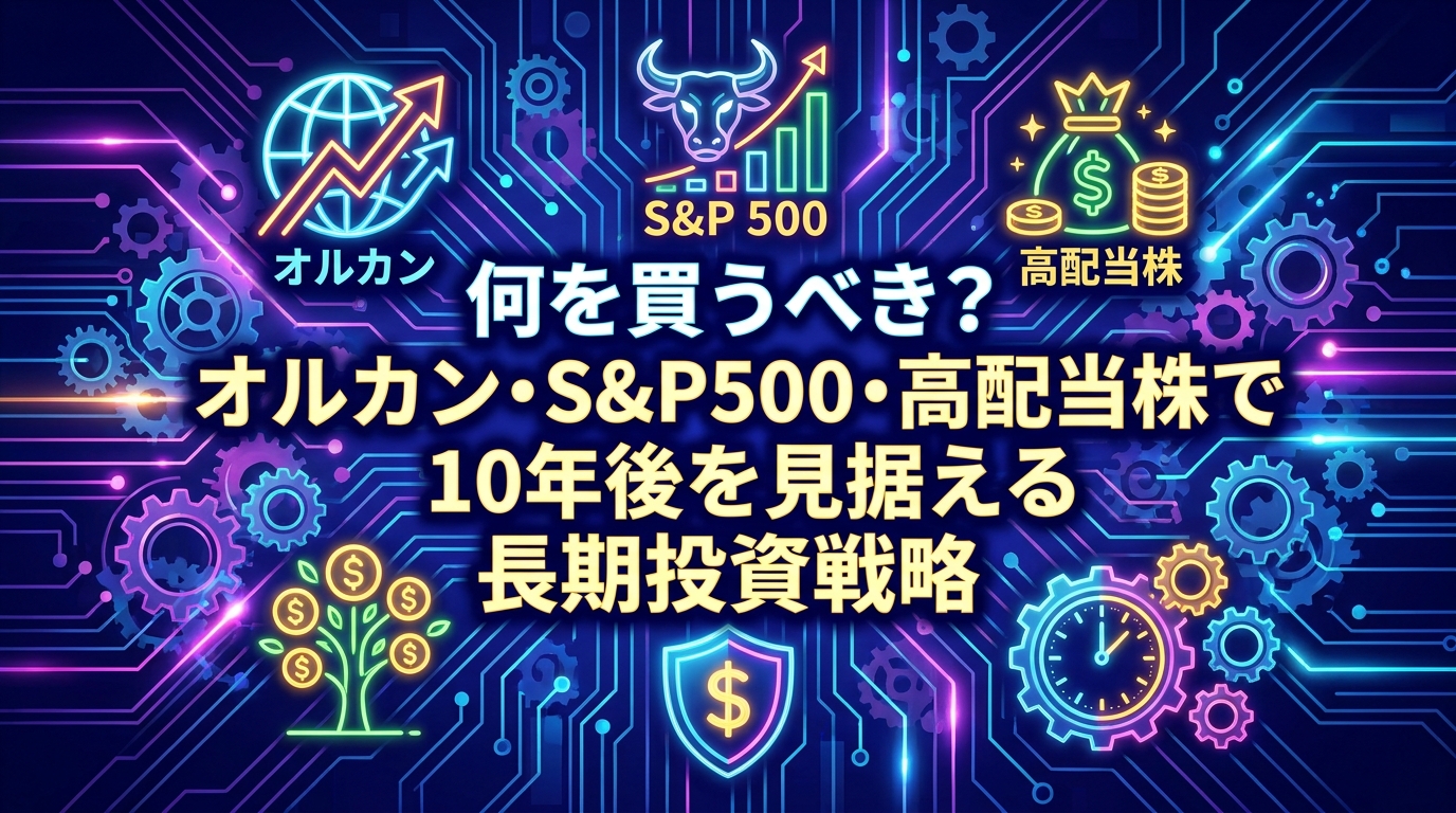 何を買うべき?オルカン・S&P500・高配当株で10年後を見据える長期投資戦略