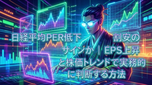 日経平均6万円超でも割高ではない？PER低下をEPSと株価トレンドで判断する方法