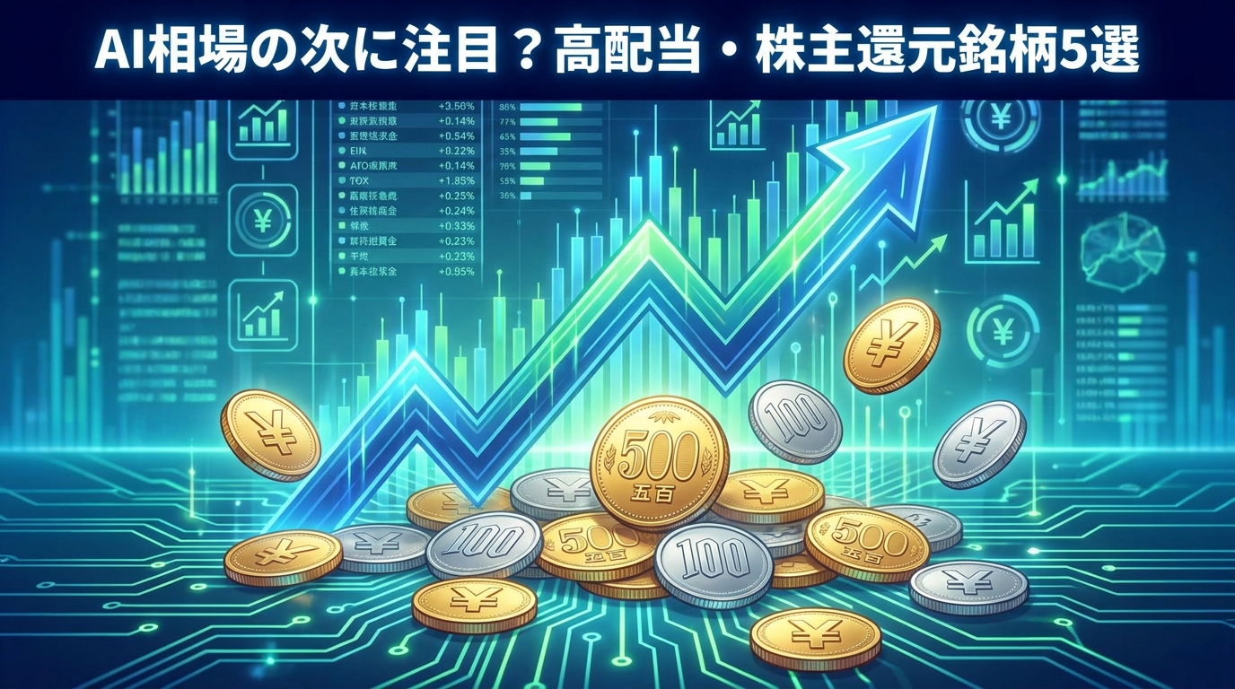 AI相場の次に注目?高配当・株主還元銘柄5選