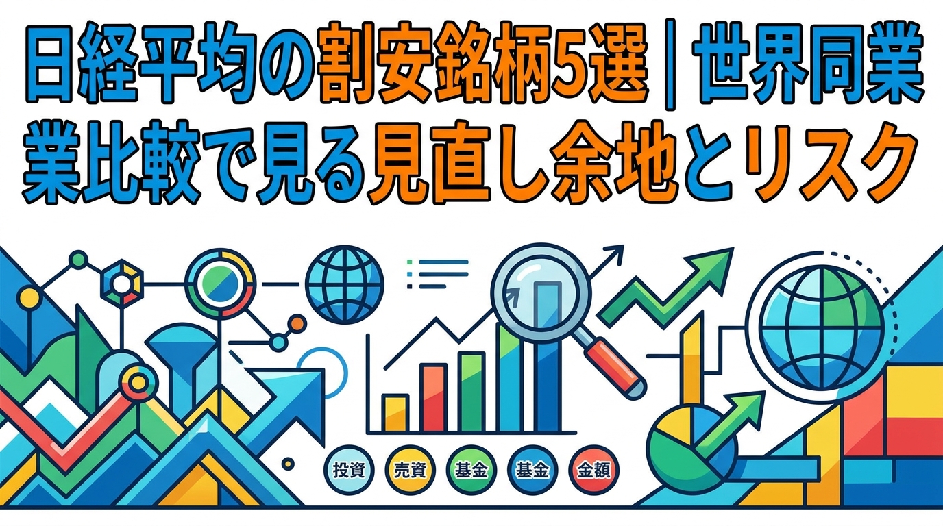 日経平均の割安銘柄5選|世界同業比較で見る見直し余地とリスク