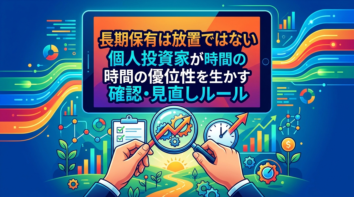 長期保有は放置ではない｜個人投資家が時間の優位性を生かす確認・見直しルール