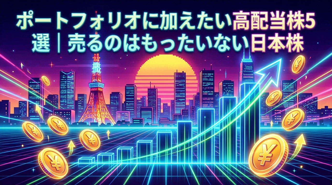 ポートフォリオに加えたい高配当株5選｜売るのはもったいない日本株