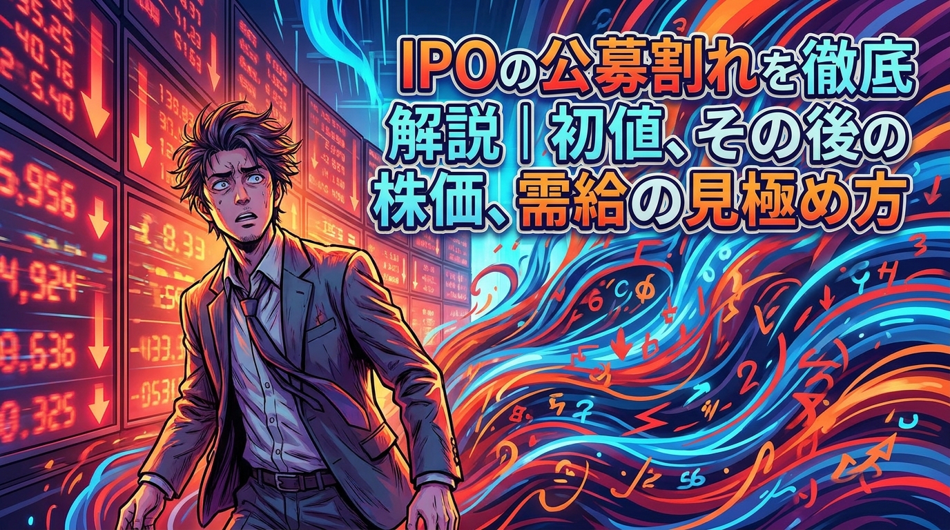 IPOの公募割れを徹底解説|初値、その後の株価、需給の見極め方