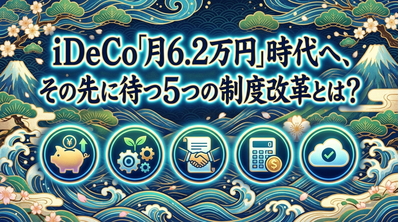 iDeCo「月6.2万円」時代へ、その先に待つ5つの制度改革とは？