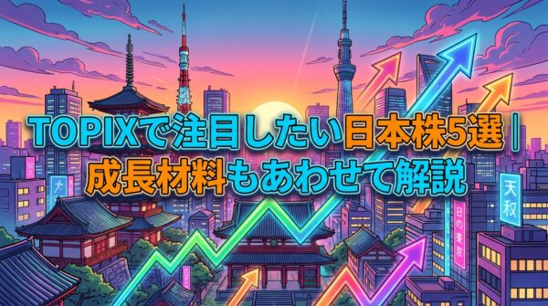 TOPIXで注目したい日本株5選｜成長材料もあわせて解説