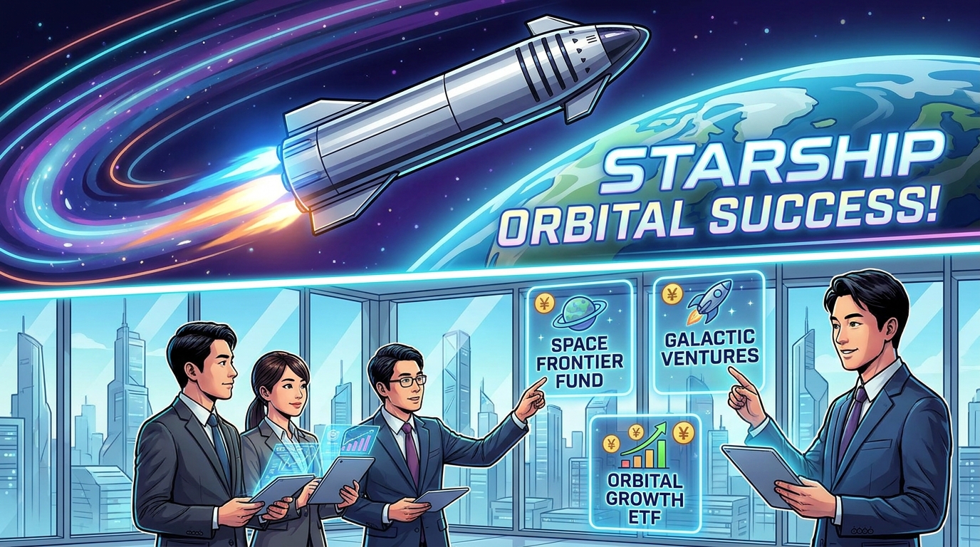 スターシップ初の軌道投入成功|宇宙関連ファンド3選を比較