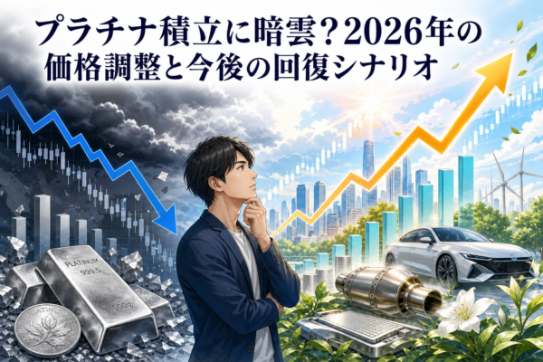 プラチナ積立に暗雲?2026年の価格調整と今後の回復シナリオ